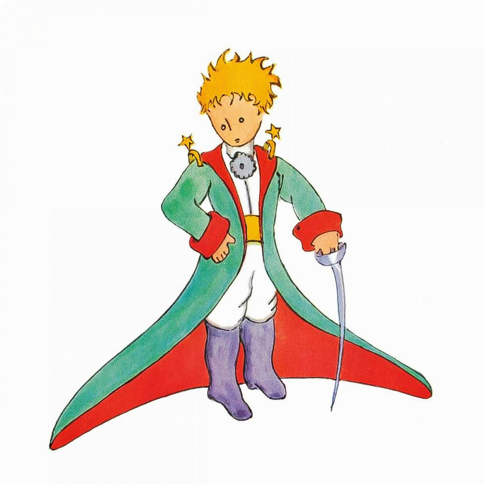 Statue Le Petit Prince Et Le Renard En Pierre Artificielle - Décoration De Jardin, 52cm, Résistante Aux Intempéries