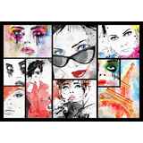 Κολάζ από πρόσωπα γυναικών