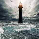 Φάρος στην μέση της θάλασσας