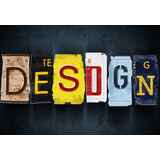 Η λέξη design από πινακίδες αυτοκινήτων