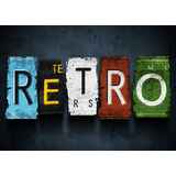 Η λέξη retro από πινακίδες αυτοκινήτων
