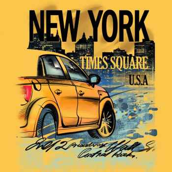 Κίτρινο αμάξι στην Νέα Υόρκη