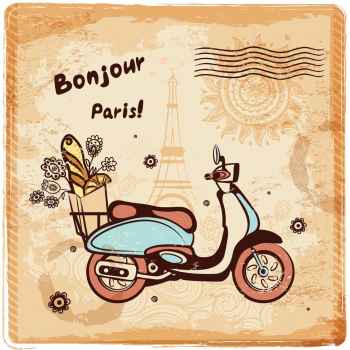 Postcard με το Παρίσι