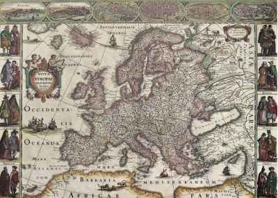 Ευρωπαϊκός παλιός χάρτης