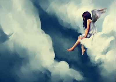 Άγγελος στα σύννεφα