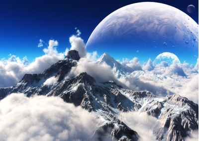 Βουνά σε εξωγήινο πλανήτη