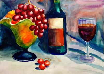 Φρούτα και κρασί