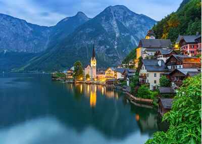 Το χωριό Hallstatt στις Άλπεις